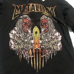 Metallica Throw on Hoodie From Hot Topic